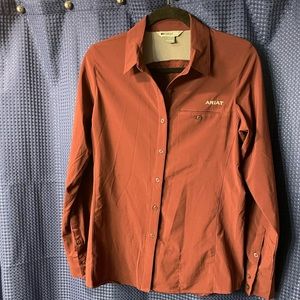 Maroon Ariat Button Up